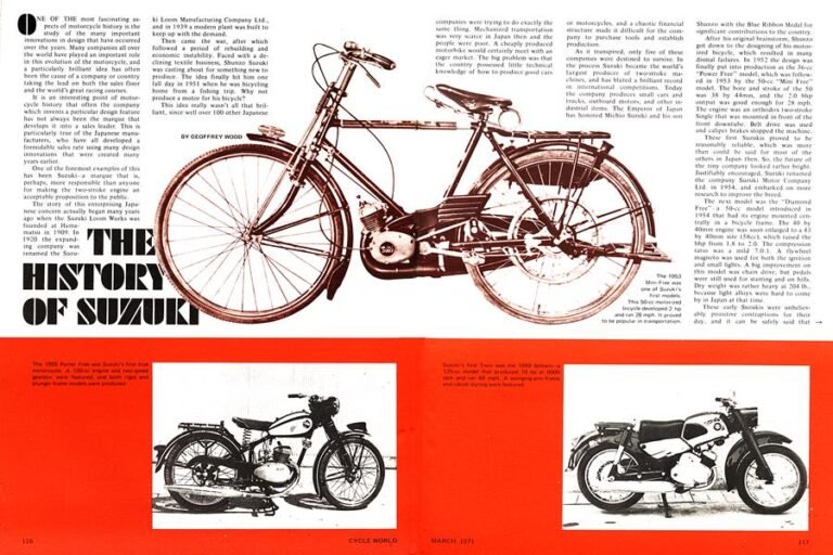Suzuki Motorcycles: History, Manufacturer & Ownership