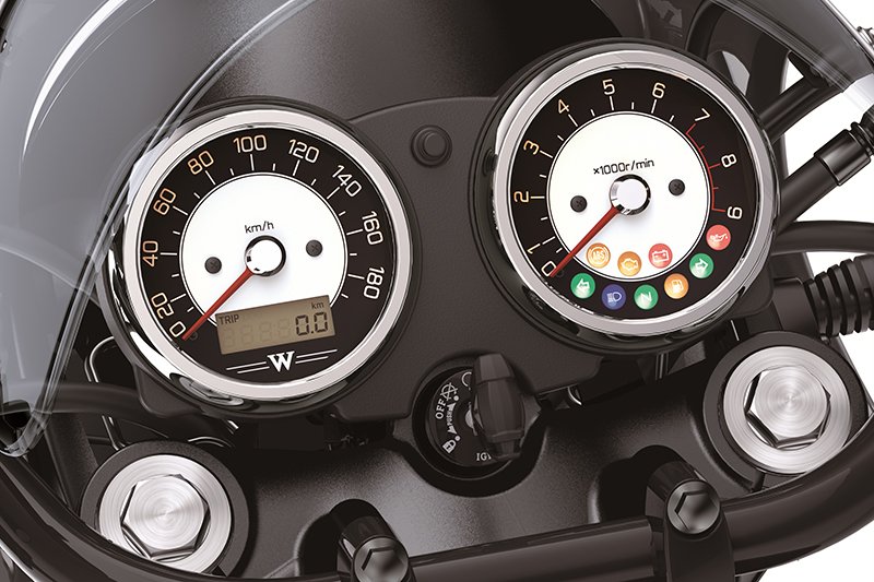 Kawasaki W800 specs: 773cc twin, 47–52 hp, 110 mph top speed, 496 lb wet. Full performance data, acceleration figures, and honest rider review.