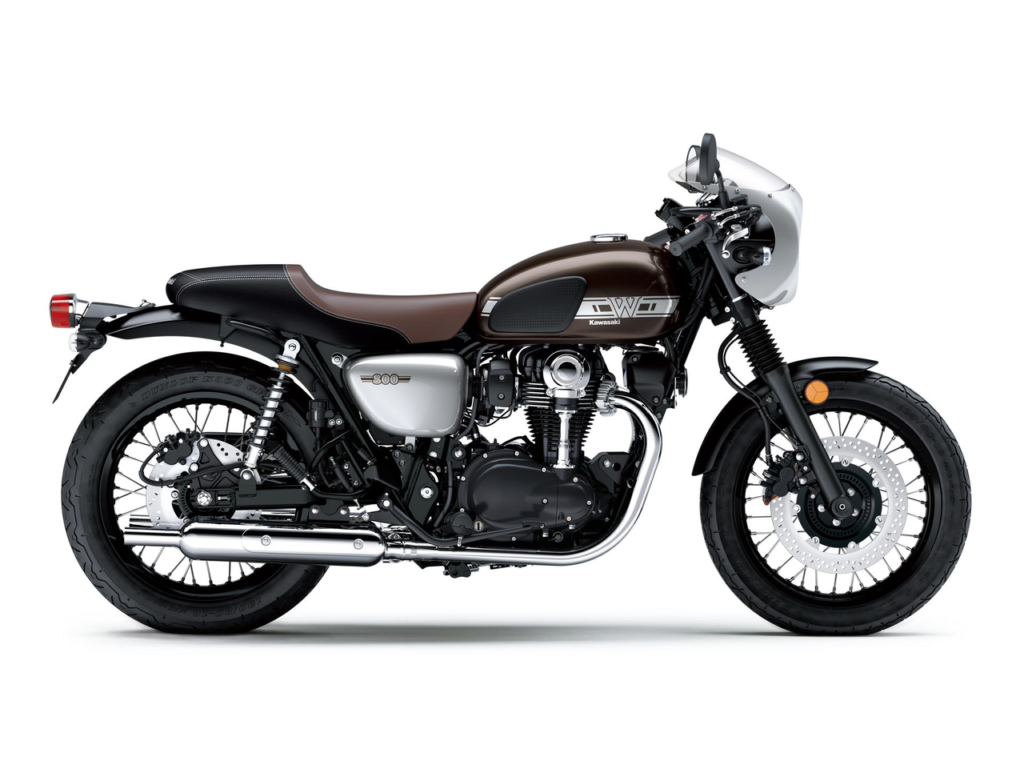Kawasaki W800 specs: 773cc twin, 47–52 hp, 110 mph top speed, 496 lb wet. Full performance data, acceleration figures, and honest rider review.