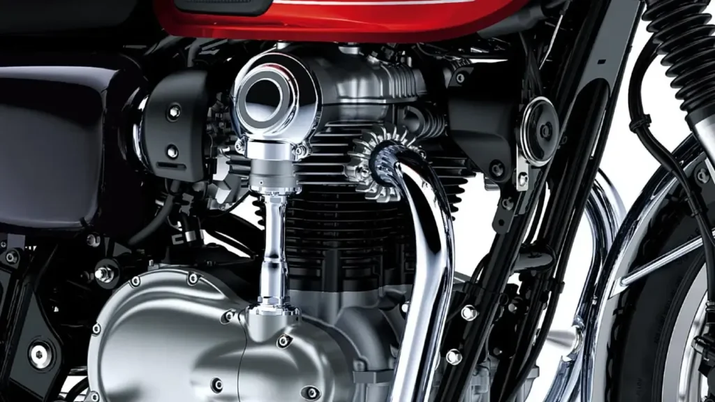 Kawasaki W800 specs: 773cc twin, 47–52 hp, 110 mph top speed, 496 lb wet. Full performance data, acceleration figures, and honest rider review.